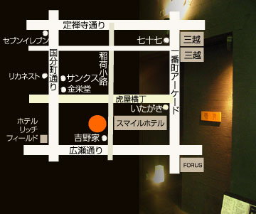 路地とうや 地図