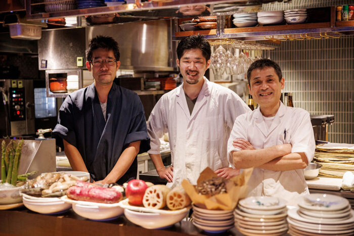 無垢とうやの料理人3名